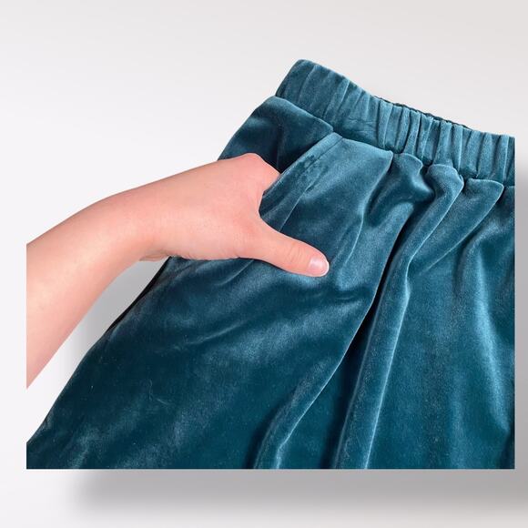 Copper Key NWT Velour Skirt Girls Size L Green Preppy Minimalist - Picture 4 of 8